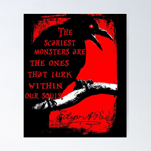 Item preview, Edgar Allan Poe Quotes Horror Macabre Literary Poet Author Gift designed and sold by TopTeeShop.