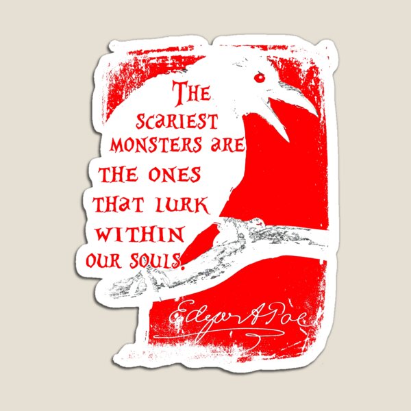 Item preview, Edgar Allan Poe Quotes Horror Macabre Literary Poet Author Gift designed and sold by TopTeeShop.