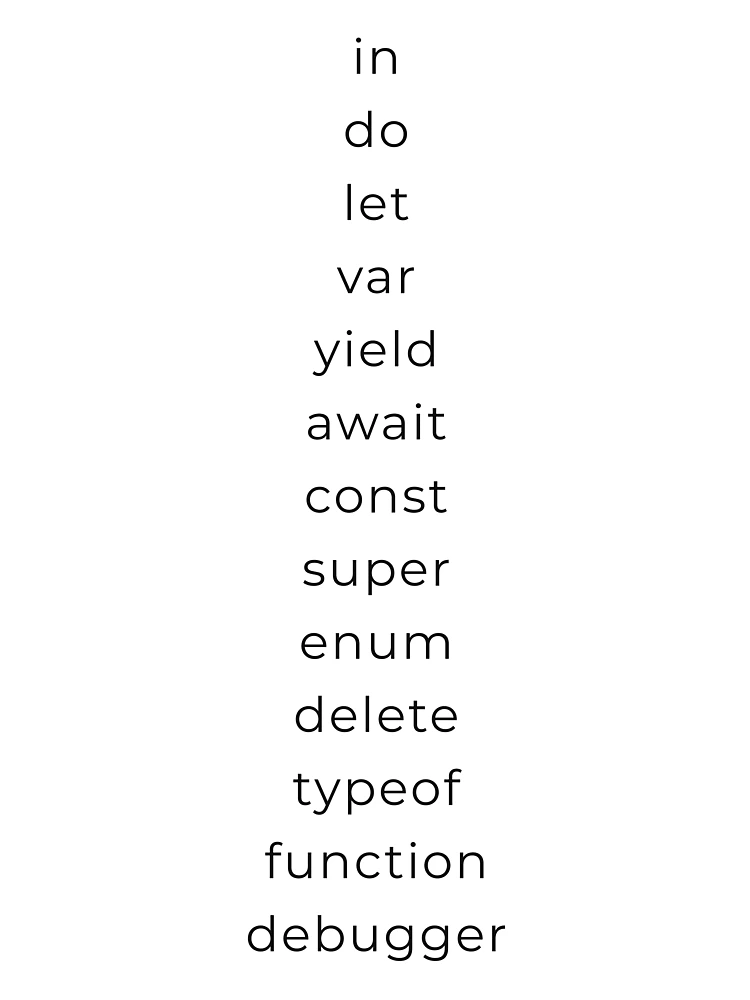 Thumbnail 4 of 4, Boxy T-Shirt, JavaScript Keywords designed and sold by Mechashadow.