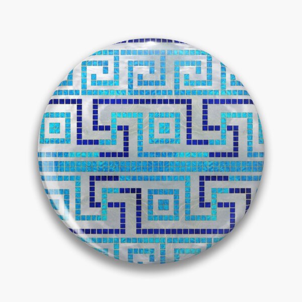 Item preview, Mosaic Greek Meander Greek Key Ornament  designed and sold by k9printart.