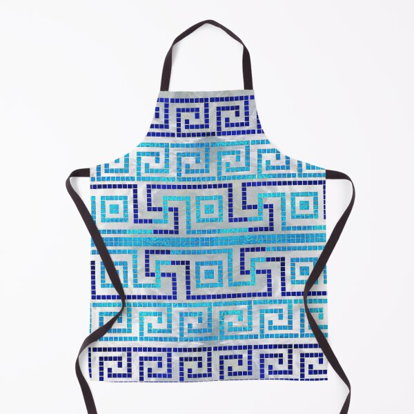 Item preview, Mosaic Greek Meander Greek Key Ornament designed and sold by k9printart.