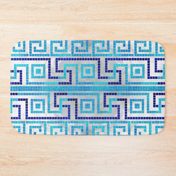 Item preview, Mosaic Greek Meander Greek Key Ornament  designed and sold by k9printart.