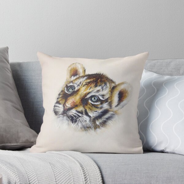 Item preview, Tiger Cub Watercolour designed and sold by Jacqui Frank.