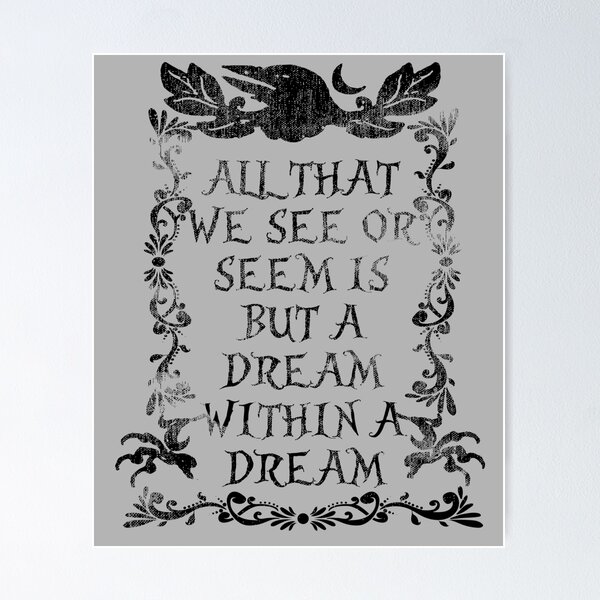 Item preview, Edgar Allan Poe Quotes Horror Macabre Literary Poet Author Gift designed and sold by TopTeeShop.