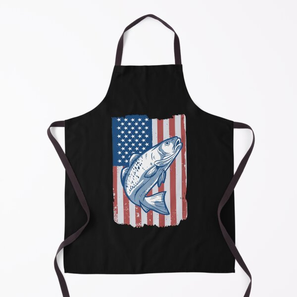 Item preview, USA flag fish fishing designed and sold by DerSenat.