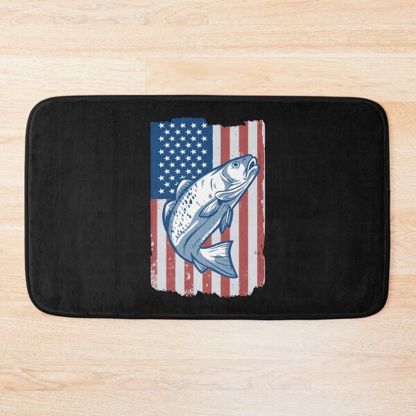 Item preview, USA flag fish fishing designed and sold by DerSenat.