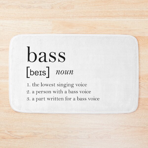 Item preview, Bass Dictionary Definition designed and sold by operaqueen.