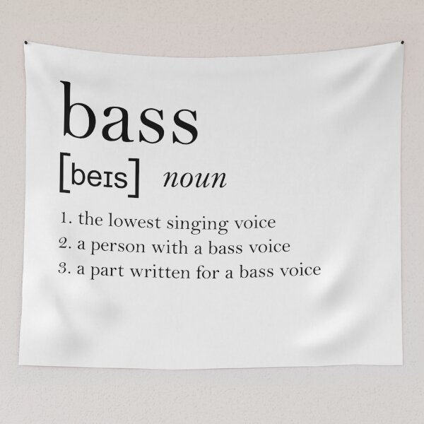 Item preview, Bass Dictionary Definition designed and sold by operaqueen.