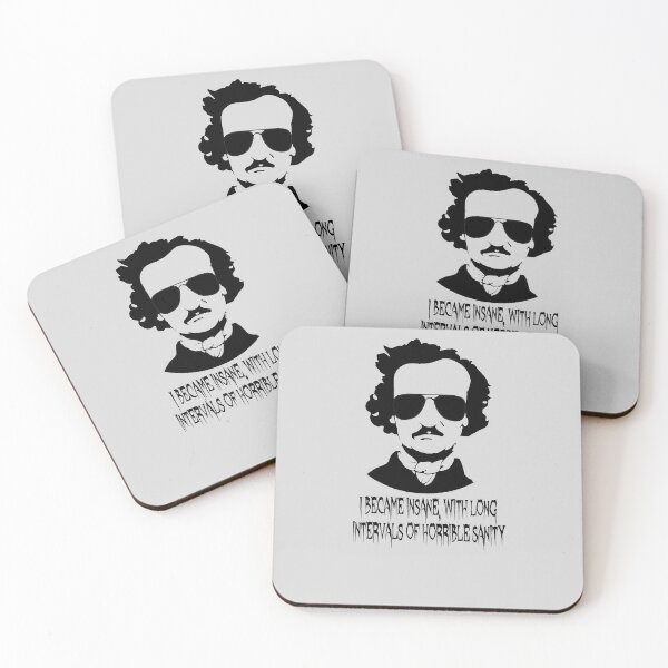 Item preview, Edgar Allan Poe Quotes Horror Macabre Literary Poet Author Gift designed and sold by TopTeeShop.