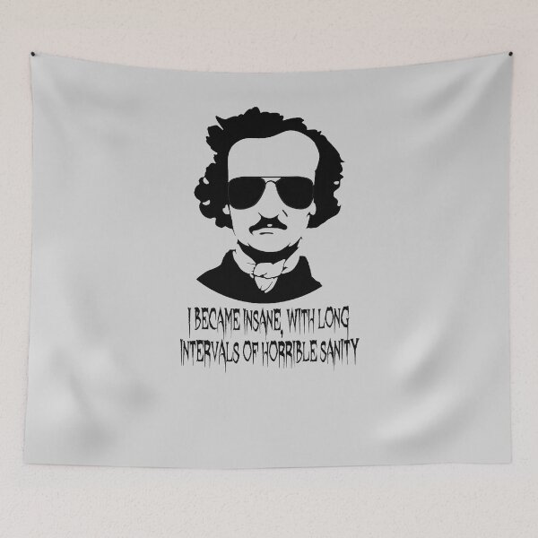 Item preview, Edgar Allan Poe Quotes Horror Macabre Literary Poet Author Gift designed and sold by TopTeeShop.