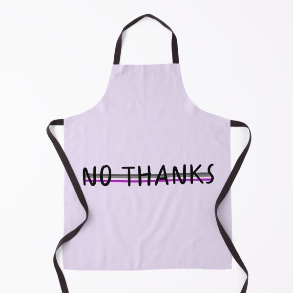 Item preview, "No Thanks" Asexual Pride Design designed and sold by ForTheFrogWar.