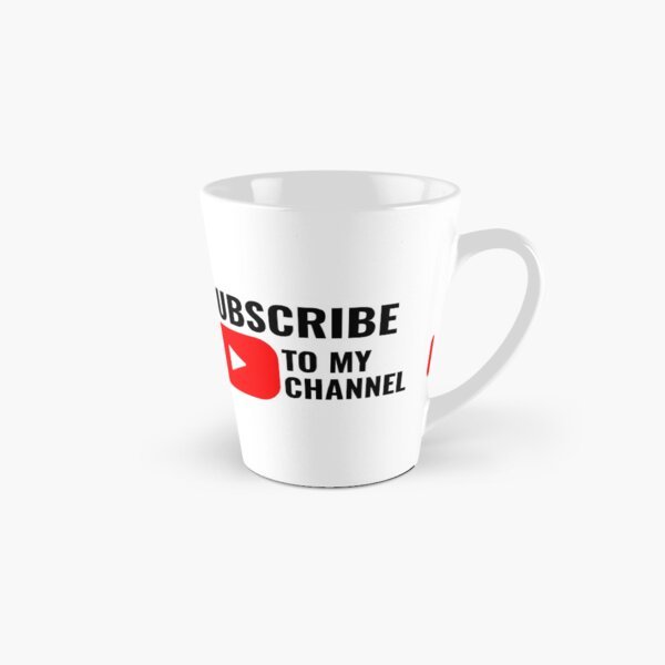 Vista previa del artículo con la obra «Suscríbete a mi canal de YouTube de diseño», diseñado y vendido por MucciStore.
