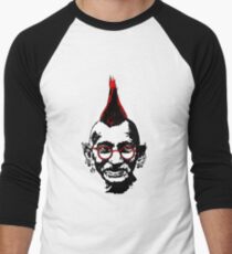 Punk Gandhi T-shirt baseball manches ¾