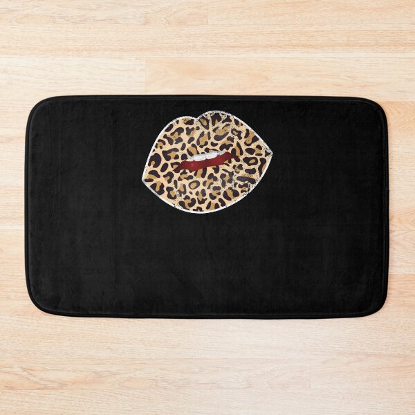 Item preview, leopard lips distressed designed and sold by Space Art.