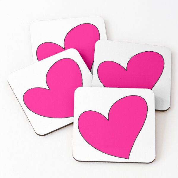 Item preview, Big Heart Doodle In Hot Pink designed and sold by malvellina.