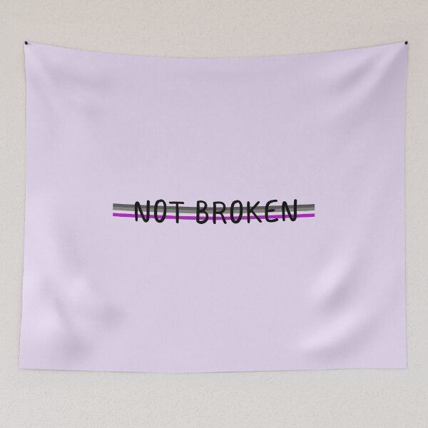 Item preview, "Not Broken" Asexual Pride Design  designed and sold by ForTheFrogWar.