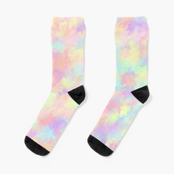 Tie-Dye Print Dance Crew Socks
