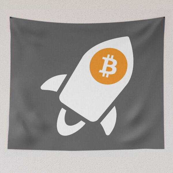 Item preview, White Bitcoin Rocket designed and sold by AeroAstro.