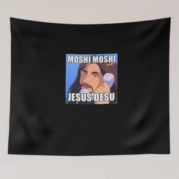 Item preview, Moshi moshi Jesus desu designed and sold by NomiBee.