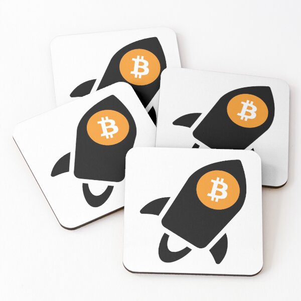 Item preview, Black Bitcoin Rocket designed and sold by AeroAstro.