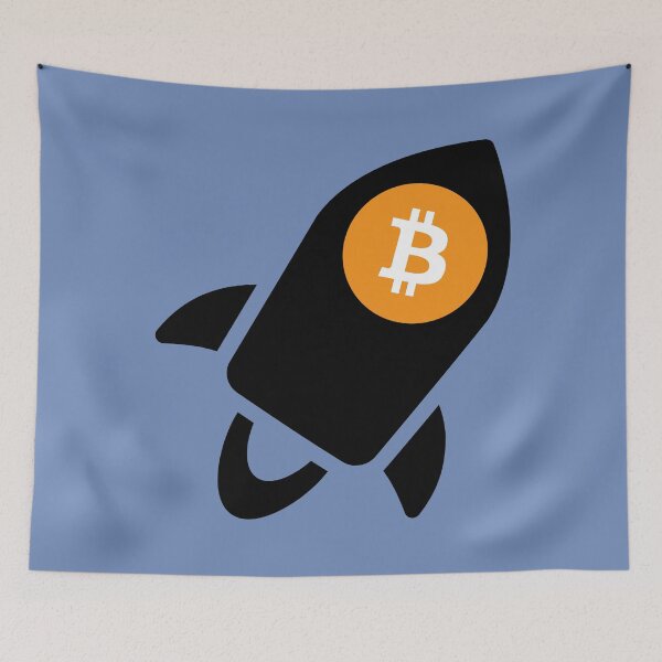 Item preview, Black Bitcoin Rocket designed and sold by AeroAstro.