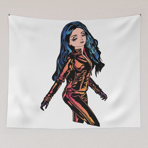 Item preview, Sexy Girl in Latex with Blue Hair designed and sold by GoldCollection.