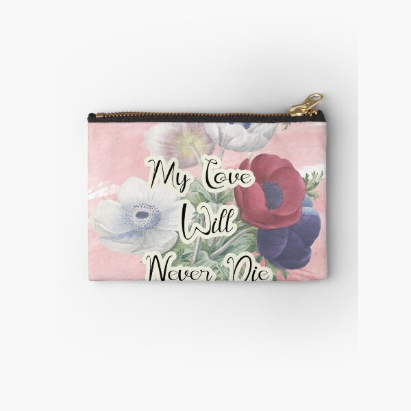 Item preview, "My Love Will Never Die", Vintage Anemone Flowers designed and sold by JoyforU.