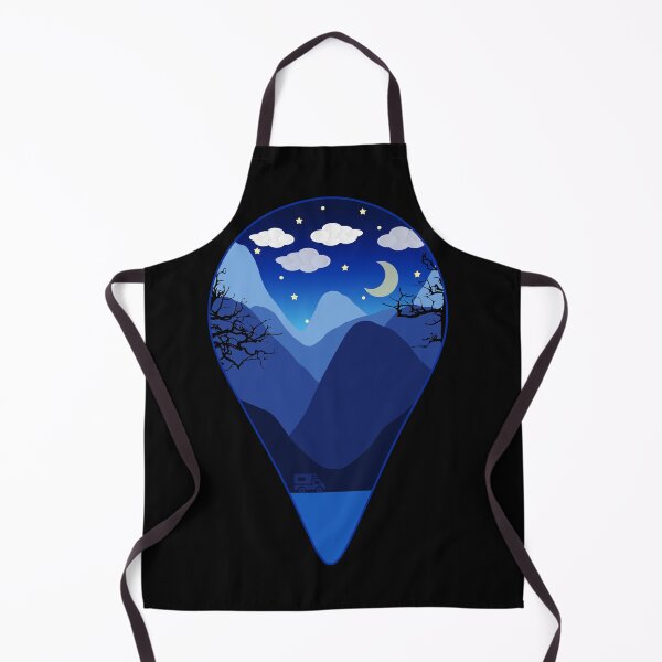 Item preview, Naturaleza paisaje balon cielo nocturno montañas camping designed and sold by titanosdesign.