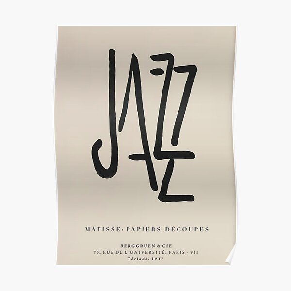 Jazz Matisses Papiers Poster