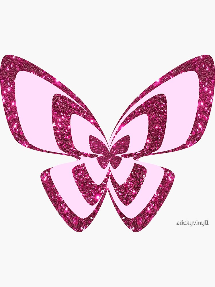 Vintage Y2K Butterfly Glitter Purse