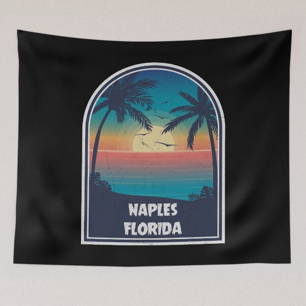 Item preview, Naples Florida Vintage Retro 80s designed and sold by kalpanik_Rehana_Begum.