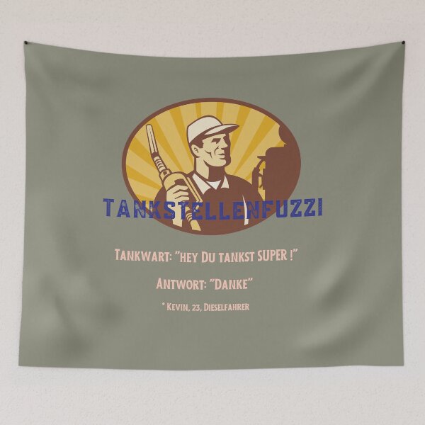 Item preview, Gas station-Fuzzi Diesel-Kevin designed and sold by Nickibeutel.