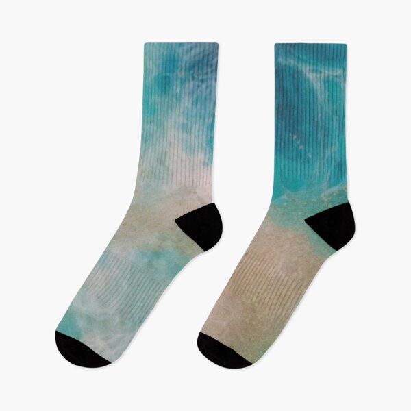 Item preview, Turquoise and Pink Sea Abstract designed and sold by Missmarbled.