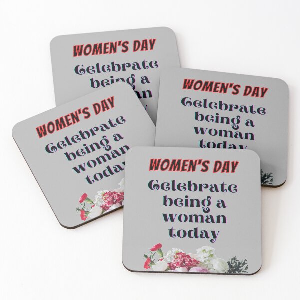 Item preview, Women's day - Celebrate being a woman today - black text  designed and sold by AnnaBBS.