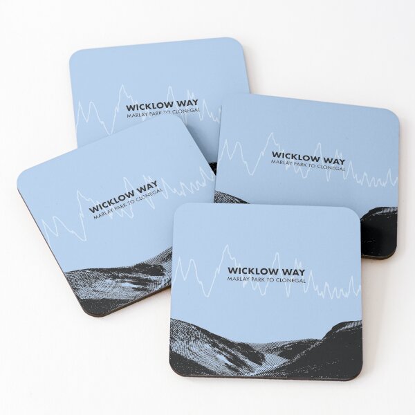 Item preview, The Wicklow Way Elevation Art - Blue designed and sold by PilgrimageShop.