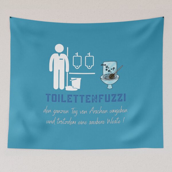 Item preview, Toilet hot tub with a white vest designed and sold by Nickibeutel.