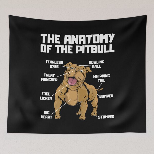 Item preview, The Anatomy of a Pitbull Funny Pitbull Terrier Doctor designed and sold by BornDesign.