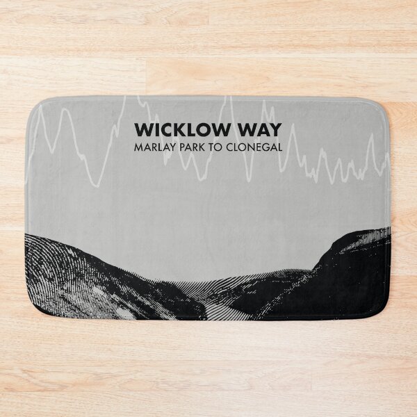 Item preview, The Wicklow Way Elevation Art - Grey designed and sold by PilgrimageShop.