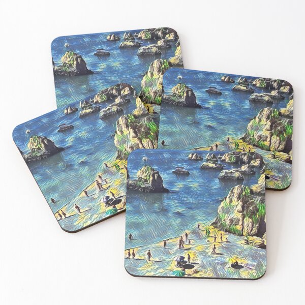 Item preview, Beach landscape photography painting. Colorful picture. designed and sold by Rui Valverde.