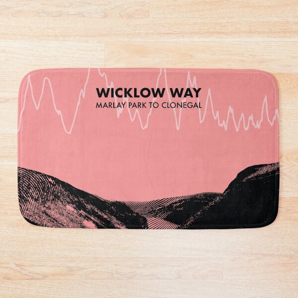 Item preview, The Wicklow Way Elevation Art - Pink designed and sold by PilgrimageShop.