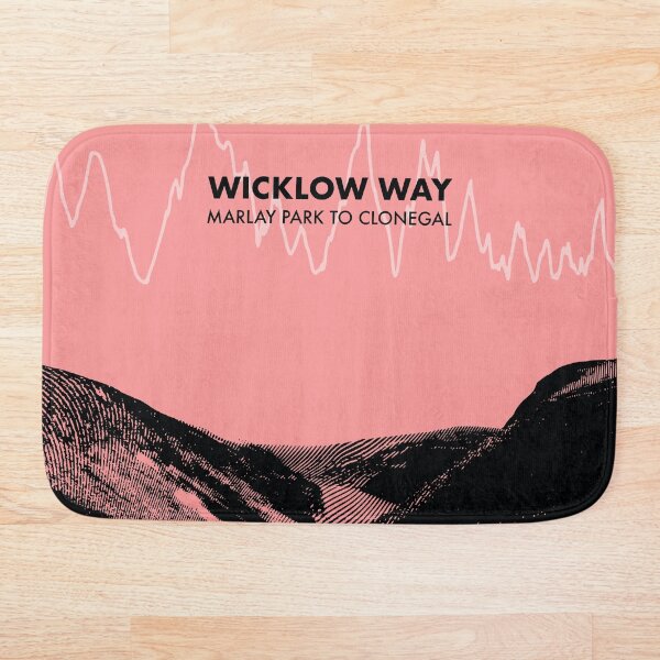 Item preview, The Wicklow Way Elevation Art - Pink designed and sold by PilgrimageShop.