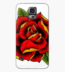 Neotraditional Rose in Red Case/Skin for Samsung Galaxy