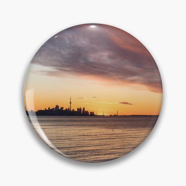 Item preview, On the Verge of Sunrise - Dramatic Cloudscape over Toronto Skyline designed and sold by Georgia Mizuleva.