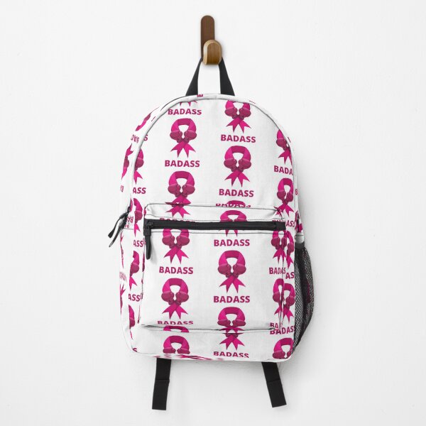 Item preview, Badass - Breast Cancer Support with Pink Ribbon designed and sold by FightCancer.