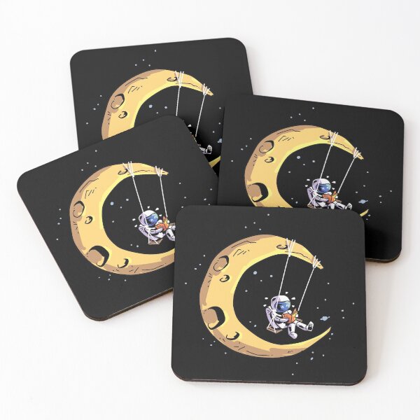 Item preview, Astronaut Reading While Swinging On The Moon Gift designed and sold by TTFMerch.