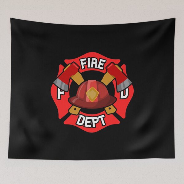 Artikelvorschau, Feuerwehr Badge USA entworfen und verkauft von titanosdesign.
