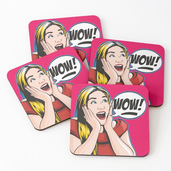 Item preview, Pop Art Wow Girl designed and sold by jamieleeart.