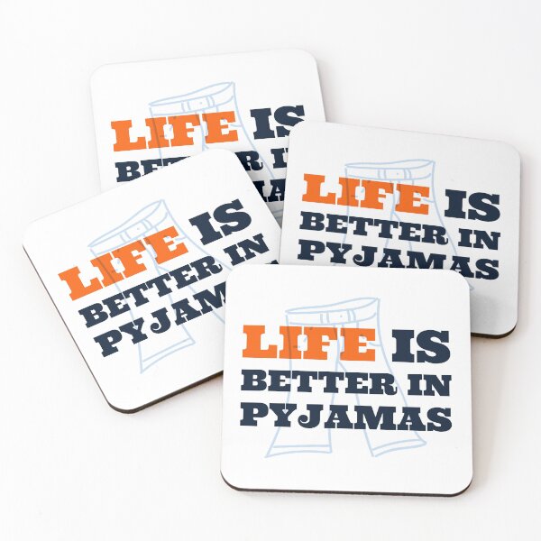 Item preview, Life is better in pyjamas- Funny Saying designed and sold by MNSDesignHub.