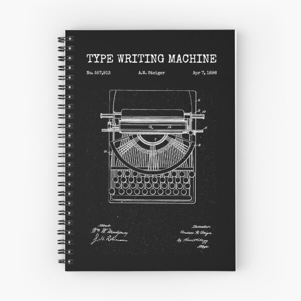 Item preview, Vintage Blueprint - Type Writing Machine designed and sold by Rhu Creations.