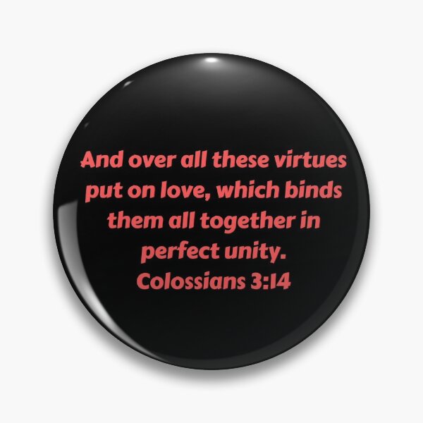 Item preview, Versículo de la Biblia Colosenses 3:14 designed and sold by Prayingwarrior.
